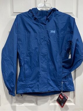 Helly Hansen Women's Small Loke Jacket Blue NWT Raincoat Hiking Waterproof